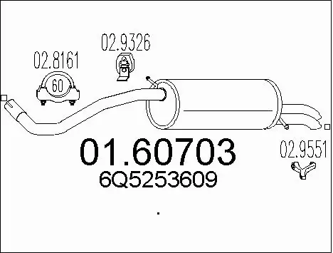 Rear Muffler (01.60703)