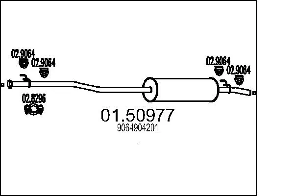 Centre Muffler (01.50977)