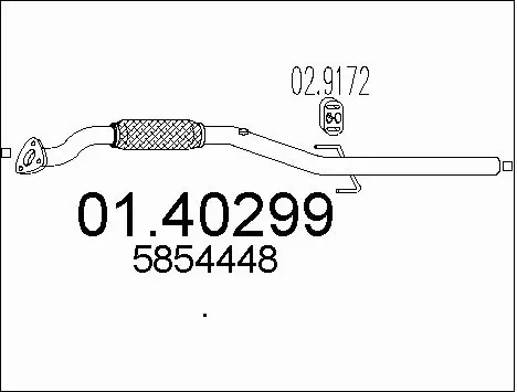 Exhaust Pipe (01.40299)