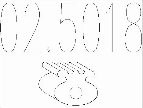 Rubber Buffer, muffler (02.5018)
