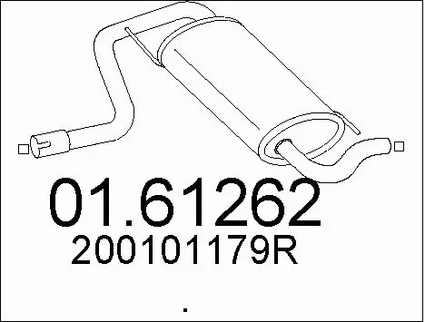 Rear Muffler (01.61262)