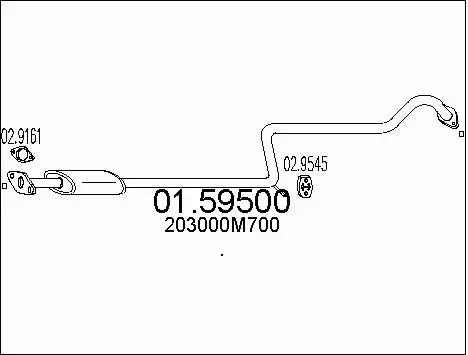Centre Muffler (01.59500)
