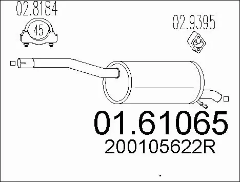 Rear Muffler (01.61065)