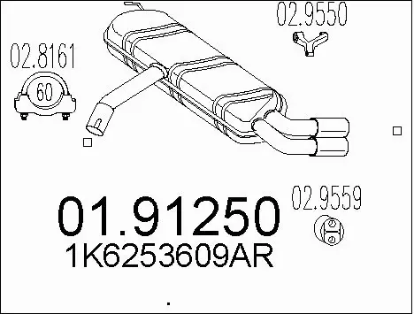 Rear Muffler (01.91250)