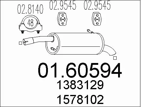 Rear Muffler (01.60594)