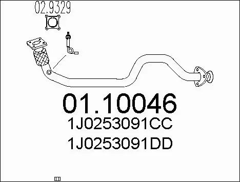 Exhaust Pipe (01.10046)