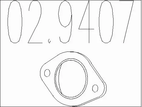 Gasket, exhaust pipe (02.9407)