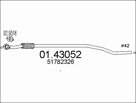 Exhaust Pipe (01.43052)