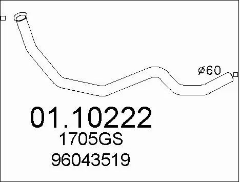 Exhaust Pipe (01.10222)