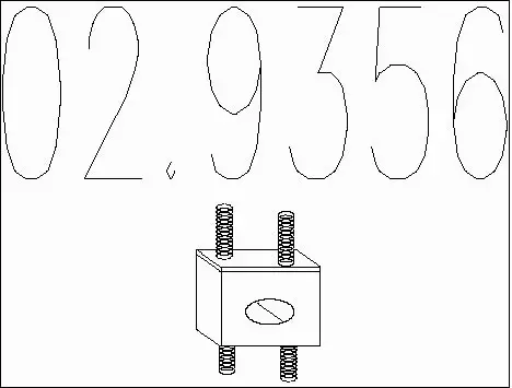 Rubber Buffer, muffler (02.9356)