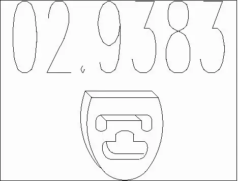 Rubber Buffer, muffler (02.9383)