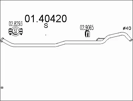 Exhaust Pipe (01.40420)