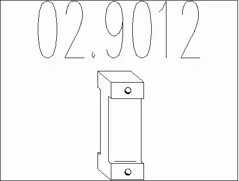 Rubber Buffer, muffler (02.9012)