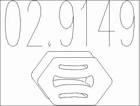 Rubber Buffer, muffler (02.9149)
