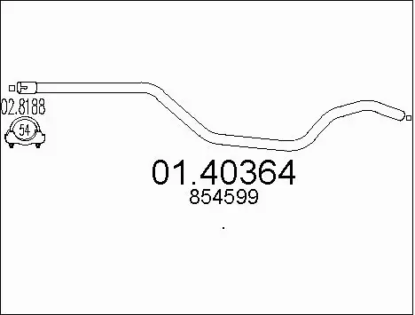 Exhaust Pipe (01.40364)