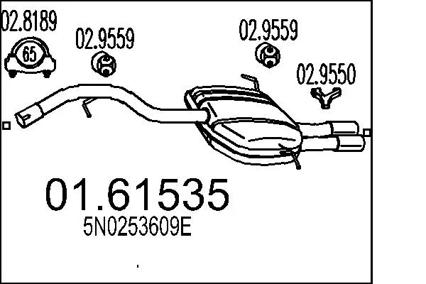 Rear Muffler (01.61535)