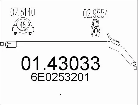 Exhaust Pipe (01.43033)