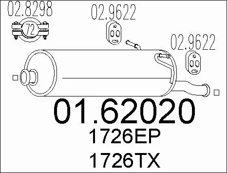 Rear Muffler (01.62020)