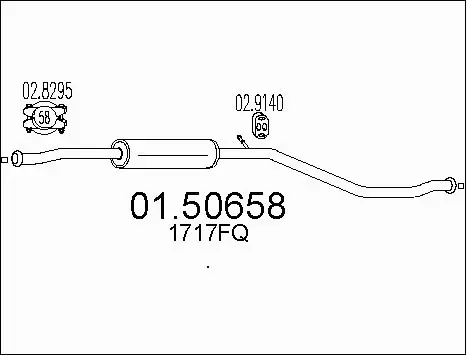 Centre Muffler (01.50658)