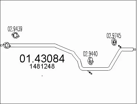 Exhaust Pipe (01.43084)