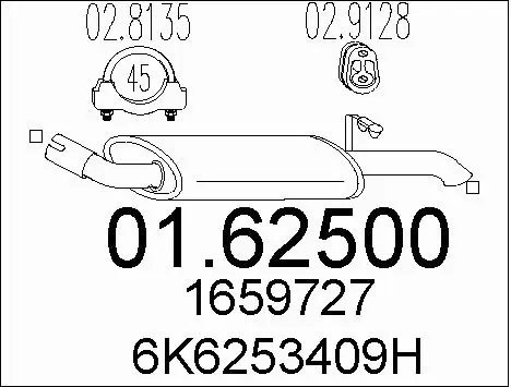 Rear Muffler (01.62500)