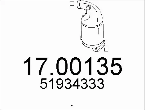 Soot/Particulate Filter, exhaust system (17.00135)