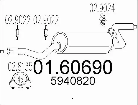 Rear Muffler (01.60690)