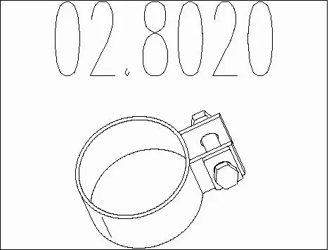 Pipe Connector, exhaust system (02.8020)