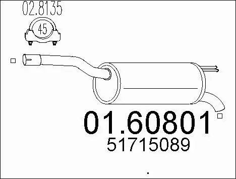 Rear Muffler (01.60801)