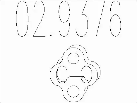 Rubber Buffer, muffler (02.9376)