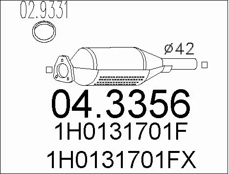 Catalytic Converter (04.3356)
