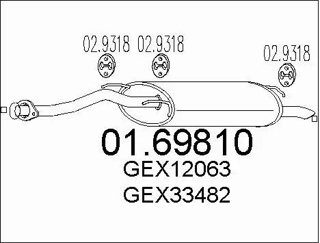 Rear Muffler (01.69810)