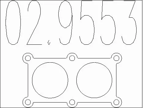 Gasket, exhaust pipe (02.9553)