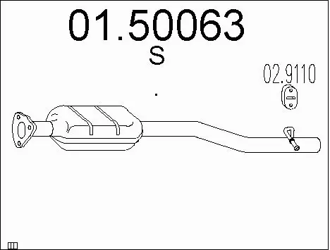 Centre Muffler (01.50063)