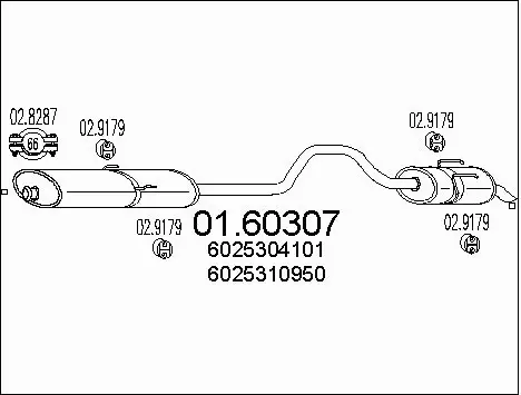 Rear Muffler (01.60307)