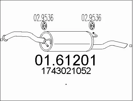 Rear Muffler (01.61201)