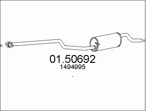 Centre Muffler (01.50692)