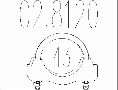 Pipe Connector, exhaust system (02.8120)