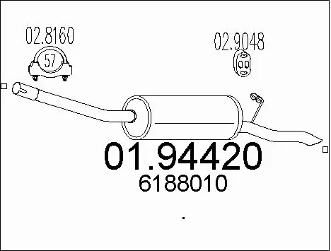 Rear Muffler (01.94420)