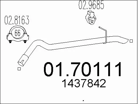 Exhaust Pipe (01.70111)