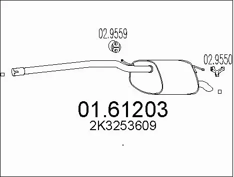 Rear Muffler (01.61203)