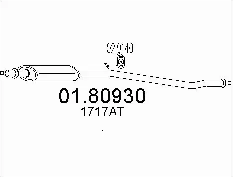 Centre Muffler (01.80930)