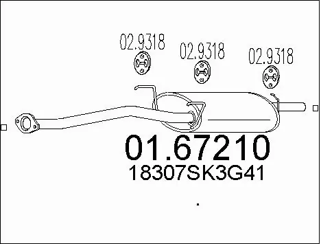 Rear Muffler (01.67210)