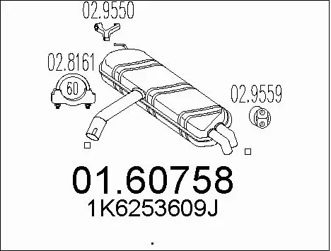 Rear Muffler (01.60758)