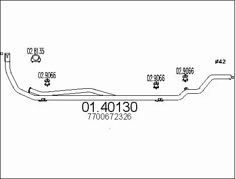 Exhaust Pipe (01.40130)