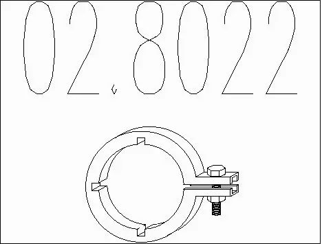 Pipe Connector, exhaust system (02.8022)