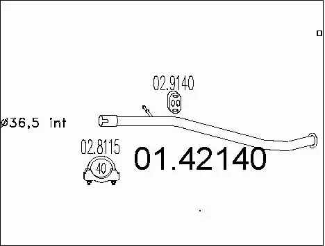 Exhaust Pipe (01.42140)