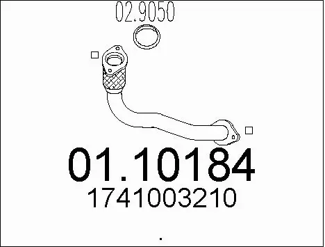 Exhaust Pipe (01.10184)