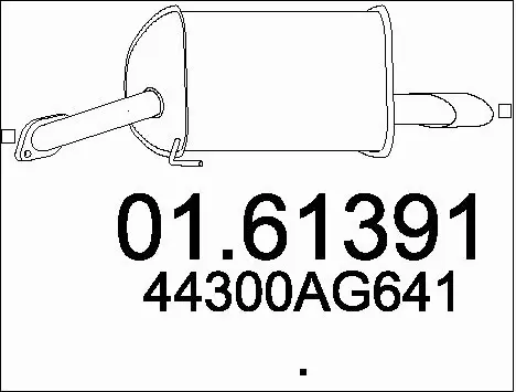 Rear Muffler (01.61393)