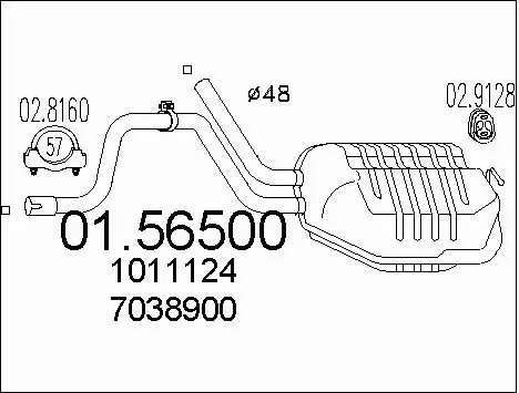 Centre Muffler (01.56500)